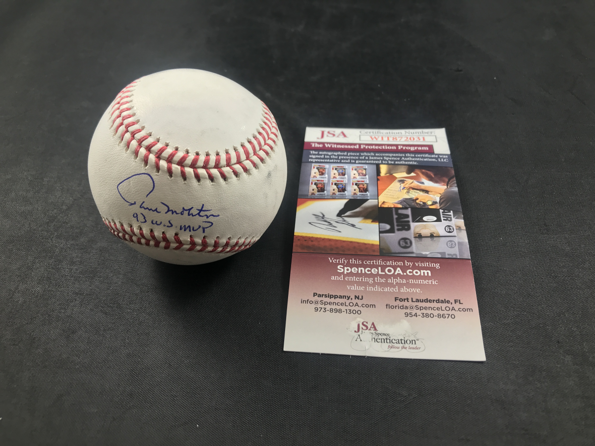 Autographed Paul Molitor Baseball - 1993 World Series Inscribed 93 WS ...