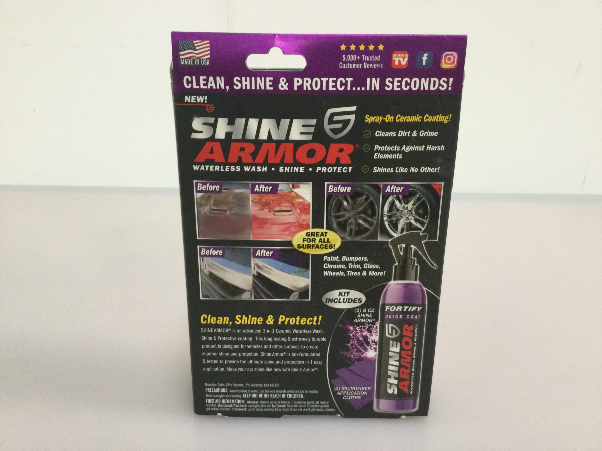 SHINE ARMOR AS SEEN ON TV 3-IN-1 CERAMIC COATING - auction