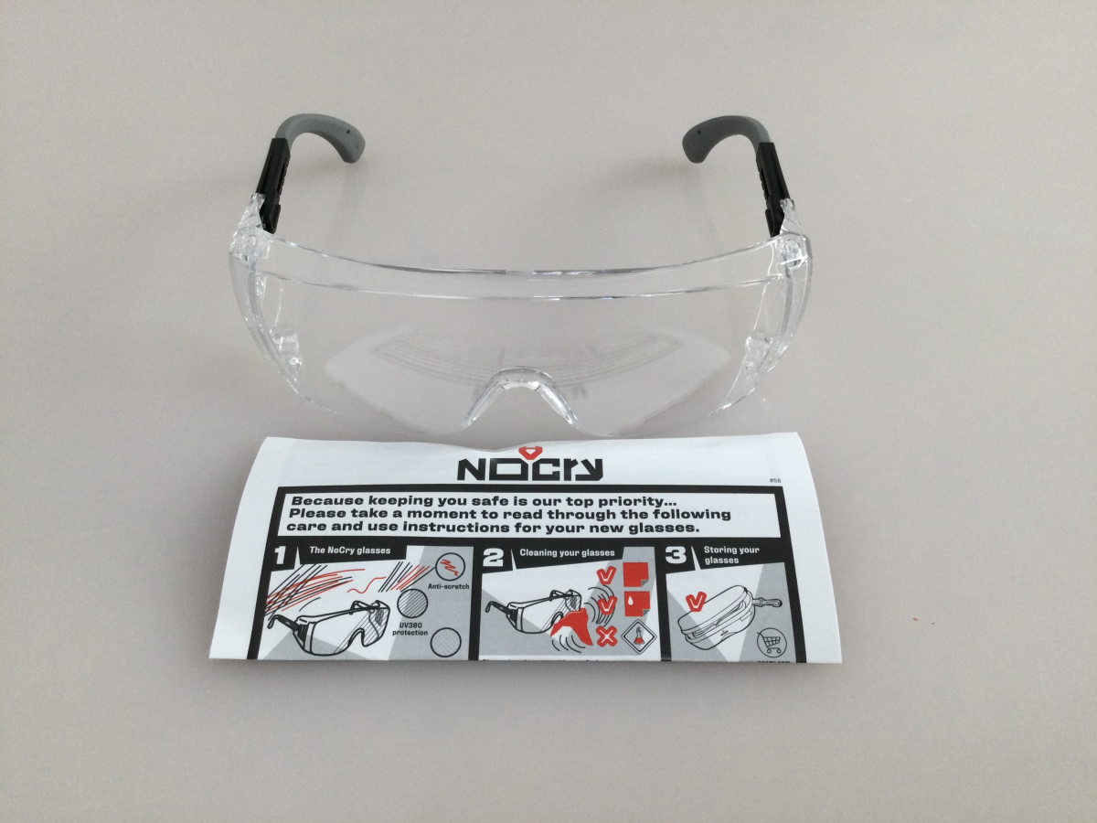 Nocry Over Spec Clear Safety Glasses Auction