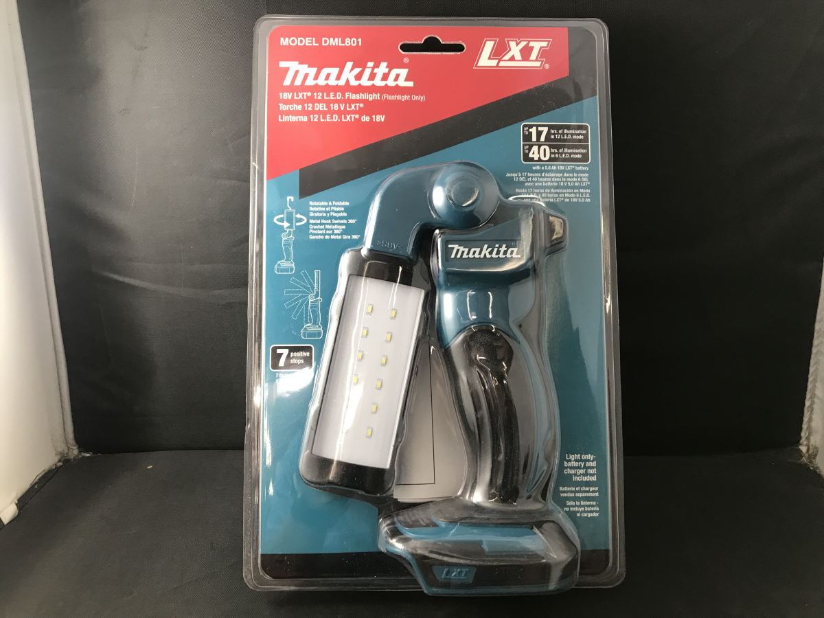 Makita DML801 18V LXT LithiumIon Cordless 12 L.E.D. Flashlight - auction